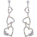 Silberne Diamant Ohrringe aus Silber für Damen 