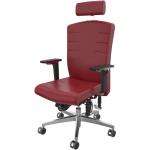 Rote Bio Ergonomische Bürostühle & orthopädische Bürostühle  aus Stoff 