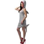 Haifisch Kostüm für Damen an Halloween und Fasching