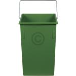 Grüne Hailo Abfalleimer 15l aus Kunststoff mit herausnehmbarem Innenteil 