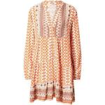 Reduzierte Orange Ethno Langärmelige HAILY’S Mini Damenkleider aus Viskose Größe L für den für den Sommer 