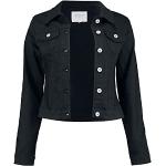 Schwarze Streetwear HAILY’S Mini Übergangsjacken aus Baumwolle für Damen Größe L für den für den Herbst 