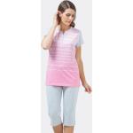 Rosa HAJO Damenschlafanzüge & Damenpyjamas aus Baumwollmischung 