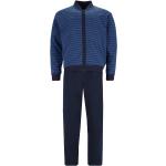 Blaue Unifarbene Herrenhausanzüge & Herrenfreizeitanzüge aus Baumwollmischung Größe 4 XL 