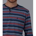 Blaue HAJO Herrenschlafanzüge & Herrenpyjamas aus Baumwollmischung Größe XL 