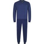 Blaue Unifarbene HAJO Pyjamas lang für Herren Größe 3 XL 
