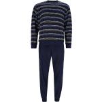 Blaue Pyjamas lang aus Frottee für Herren Größe XXL 2-teilig 
