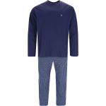 Blaue Unifarbene Herrenschlafanzüge & Herrenpyjamas aus Jersey trocknergeeignet Größe S 2-teilig 