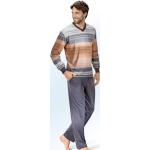 Bunte Pyjamas lang aus Microfaser trocknergeeignet für Herren Übergrößen 