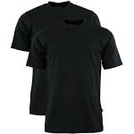 Schwarze HAJO Rundhals-Ausschnitt T-Shirts aus Baumwolle für Herren Größe XXL 2-teilig 