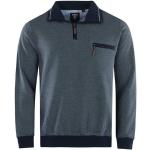 Marineblaue Langärmelige HAJO Rundhals-Ausschnitt Herrensweatshirts aus Jersey 