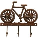 Braune Moderne Garderobenleisten & Hakenleisten mit Fahrrad-Motiv aus Metall Breite 0-50cm, Höhe 0-50cm, Tiefe 0-50cm 