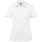 Weiße Gesteppte Business Kurzärmelige Festliche Blusen aus Baumwolle maschinenwaschbar für Damen Größe XXL 