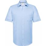 Dunkelblaue Business Kurzärmelige Hakro Business Kentkragen Hemden mit Kent-Kragen aus Satin für Damen Größe 3 XL 