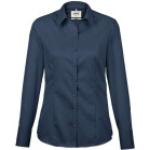 Marineblaue Business Langärmelige Hakro Business Festliche Blusen aus Baumwolle maschinenwaschbar für Damen Größe 3 XL 