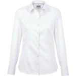 Weiße Business Langärmelige Festliche Blusen aus Baumwolle maschinenwaschbar für Damen Größe 3 XL 