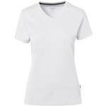 HAKRO - Cotton Tec® Damen V-Shirt 169, weiß, M