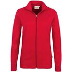 Rote Casual Hakro Casual Zip Hoodies & Sweatjacken für Damen Größe XL 