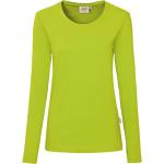 Grüne Langärmelige Hakro Performance T-Shirts aus Jersey für Damen Größe 6 XL 