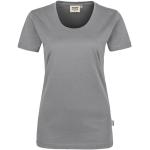 Silberne Langärmelige Hakro Classic T-Shirts aus Baumwolle maschinenwaschbar für Damen Größe 3 XL 