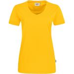Langärmelige Hakro V-Ausschnitt T-Shirts maschinenwaschbar für Damen Größe M 