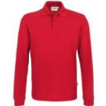 Rote Langärmelige Hakro Langarm-Poloshirts maschinenwaschbar für Herren Größe 5 XL für den für den Frühling 