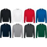 Anthrazitfarbene Hakro Premium Herrensweatshirts Größe M 