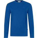 Royalblaue Langärmelige Hakro Performance T-Shirts für Herren Größe S 