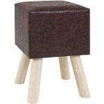 Dunkelbraune HAKU Kleinmöbel aus Massivholz gepolstert Breite 0-50cm, Höhe 0-50cm, Tiefe 0-50cm 