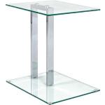 Silberne HAKU Rechteckige Glascouchtische aus Glas Breite 0-50cm, Höhe 0-50cm, Tiefe 0-50cm 