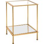 Goldene HAKU Quadratische Quadratische Couchtische aus Glas Breite 0-50cm, Höhe 50-100cm, Tiefe 0-50cm 