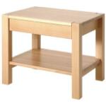 Haku-Möbel Beistelltisch 30412, buche, aus Massivholz, 50 x 45 x 40cm, mit Schublade, rechteckig