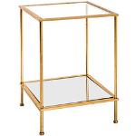 Goldene HAKU Beistelltische Glas aus Glas Breite 0-50cm, Höhe 50-100cm, Tiefe 0-50cm 