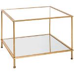 Goldene HAKU Beistelltische Glas aus Glas Breite 50-100cm, Höhe 0-50cm, Tiefe 50-100cm 
