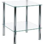 HAKU Möbel Beistelltisch Glas transparent 39,0 x 39,0 x 47,0 cm