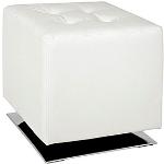 Weiße Moderne HAKU Kleinmöbel aus Kunstleder Breite 0-50cm, Höhe 0-50cm, Tiefe 0-50cm 