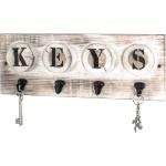 Braune HAKU Schlüsselbretter & Schlüsselboards aus Massivholz 