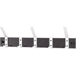 Schwarze HAKU Garderobenleisten & Hakenleisten lackiert aus Metall Breite 0-50cm, Höhe 0-50cm, Tiefe 0-50cm 