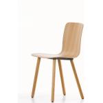 Moderne Vitra HAL Designer Stühle aus Eiche stapelbar 
