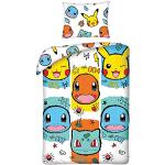 Halantex Bettwäsche-Set Pokemon Pikachu Kinderbettwäsche 140x200 cm + 1 Kissenbezug