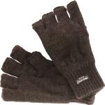 Dunkelgraue Harrys Collection Fingerlose Handschuhe & Halbfinger-Handschuhe mit Weihnachts-Motiv aus Fleece für Herren Größe 2 für den für den Winter 