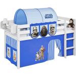 Blaue Lilokids Star Wars Halbhochbetten & halbhohe Betten aus Holz 90x200 