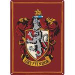 Reduzierte Harry Potter Gryffindor Blechschilder DIN A5 aus Zinn 