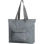 Hellgraue Halfar Faltbare Einkaufstaschen mit Reißverschluss aus Polyester klein 