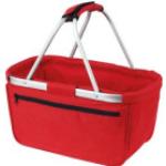 Rote Halfar Einkaufstaschen & Shopping Bags mit Klettverschluss aus Polyester 