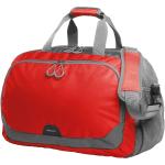 Rote Halfar Herrensporttaschen 32l mit Reißverschluss aus Polyester mit Reflektoren 