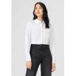 Weiße Langärmelige Unifarbene Hallhuber Blusenshirts & Schlusen aus Polyamid für Damen Größe XS - versandkostenfrei 