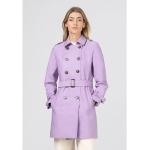 Reduzierte Lavendelfarbene Unifarbene Hallhuber Trenchcoats aus Polyamid für Damen für den für den Herbst 