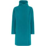 Reduzierte Blaue Unifarbene Hallhuber Wollmäntel aus Polyamid für Damen Größe XS für den für den Herbst 