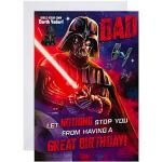 Weiße Hallmark Star Wars Darth Vader Geburtstagskarten aus Papier 